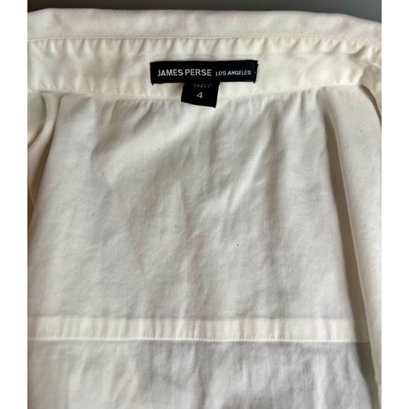 James Perse Mens Button up Shirt  size 4 XL MATTE STRETCH POPLIN DRESS SHIRT - Picture 3 of 10